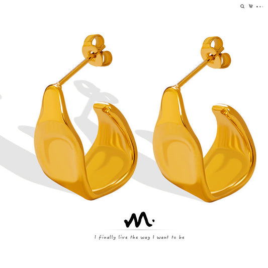 Fashion Simple Style Irregular Shaped Geometric Earrings