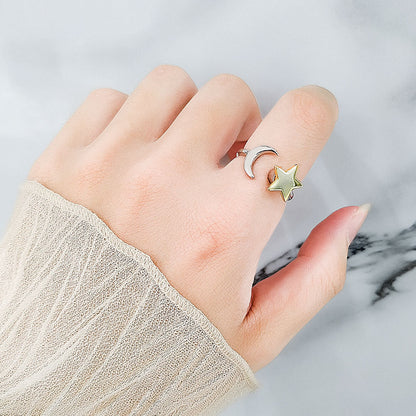 Spinning Female Adjustable Anxiety Relieving Cold Wind Rings