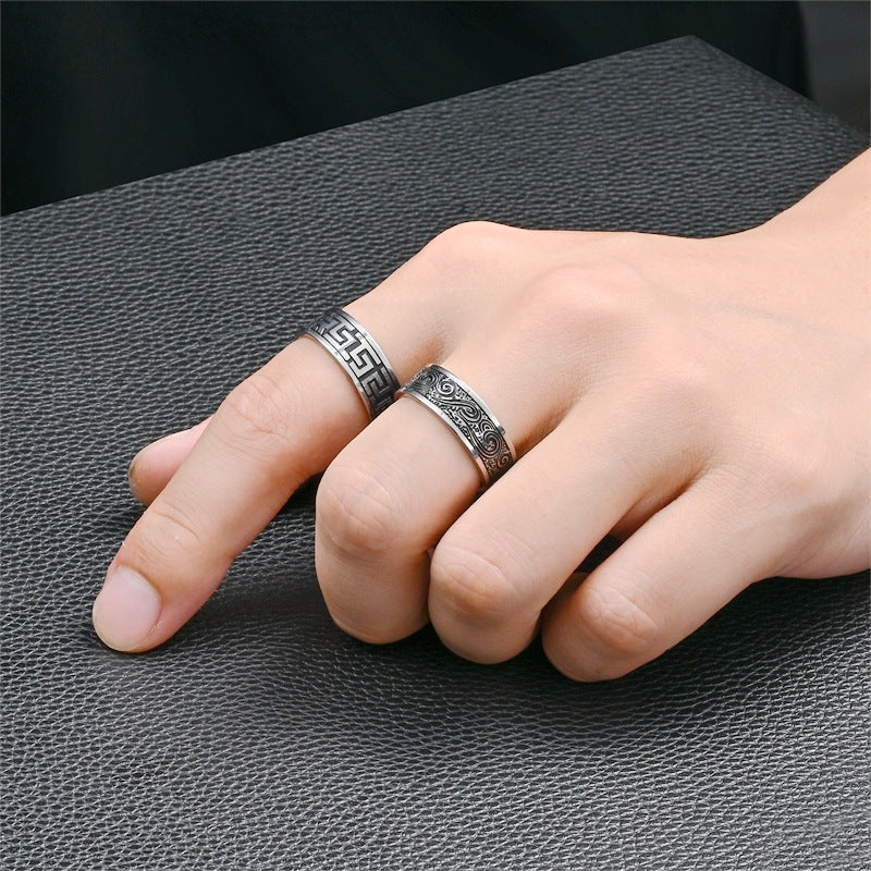 Men's Style Hand Jewelry Handsome Trendy Fashionable Rings