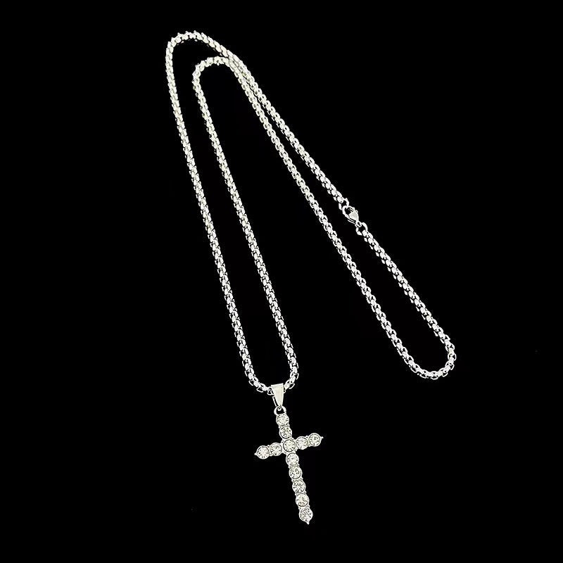 Women's & Men's Diamond Cross For Trendy Personalized Hip Hop Necklaces