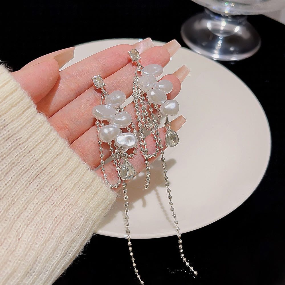 Women's Needle Pearl High-grade Sense Elegant Accessories Earrings