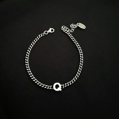 Women's Korean Style Sterling Sier English Letter Special Interest Bracelets
