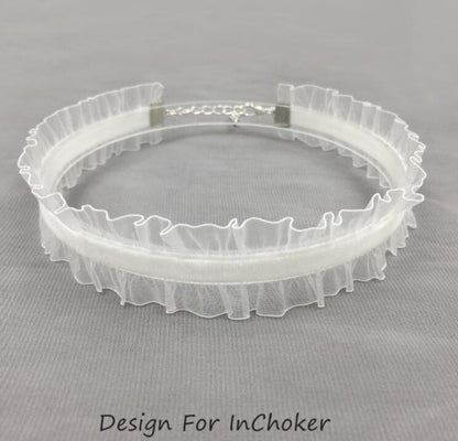 Sweet Collar And Neck Ornament Veet Flounced Clavicle Necklaces