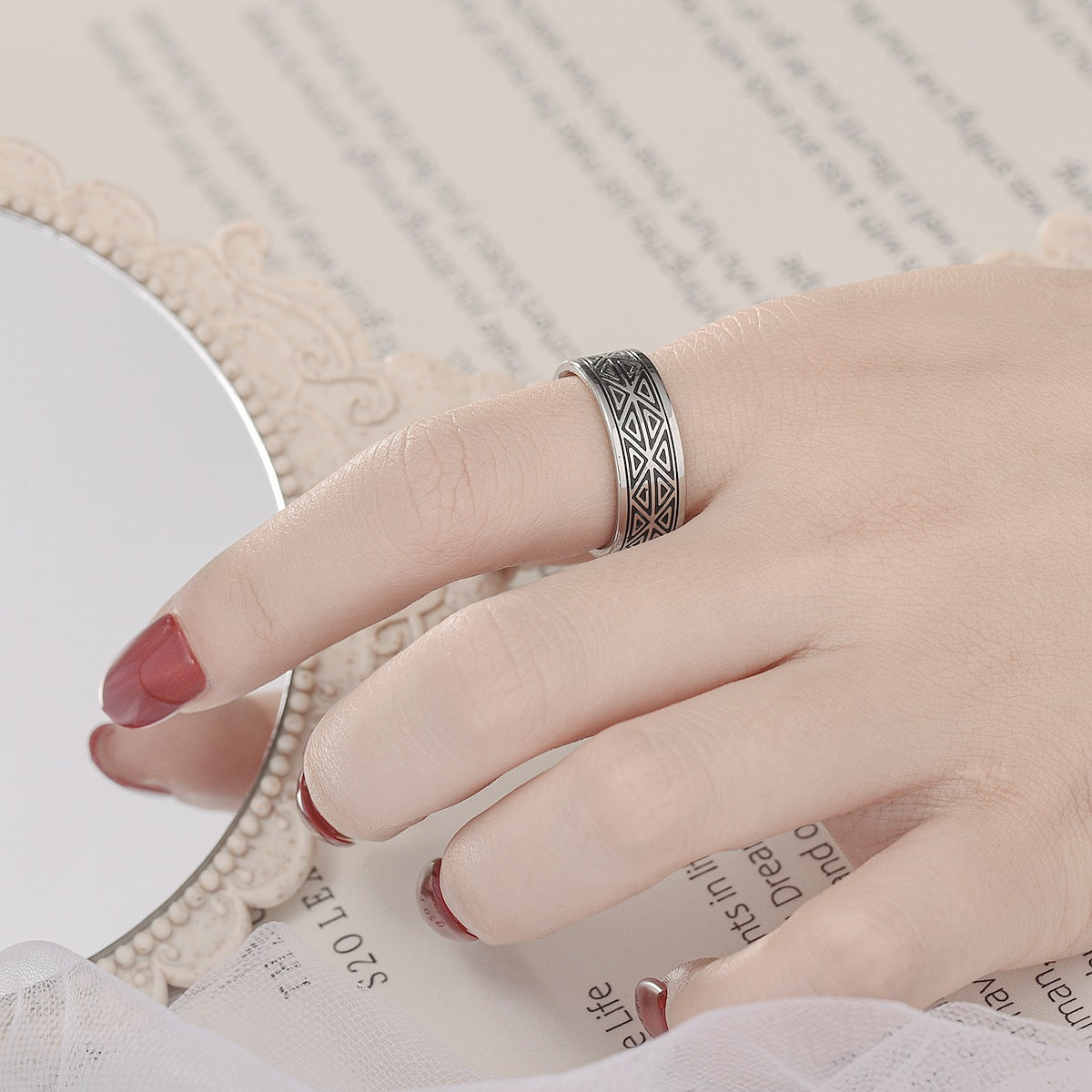 Men's Retro Style Creative Titanium Steel Personality Rings