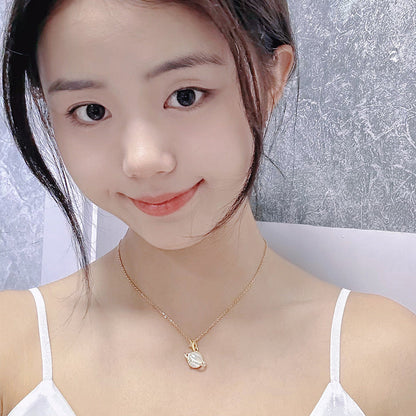 Women's Earth Moon Design Sense Simple Temperament Entry Necklaces