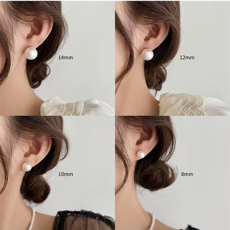Pearl Sterling Sier Ear Female Fashion Earrings