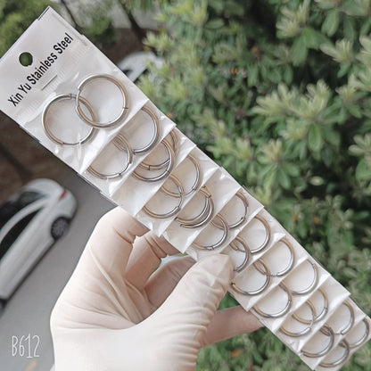 Thick Titanium Steel Hipster Accessories Versatile Earrings