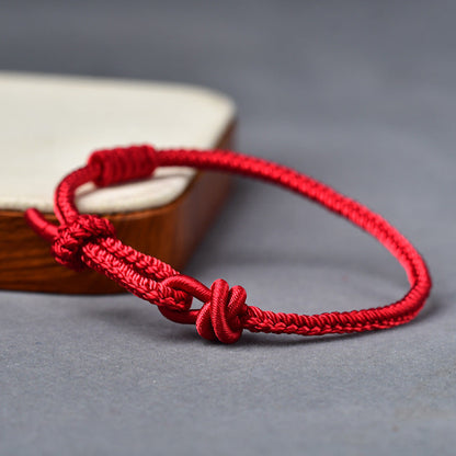 Women's Rope Wearable Lucky Beads Gold Pendant Bracelets