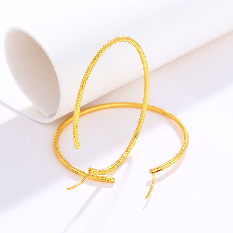 Simple Exaggerated Big Circle Female Fashion Earrings