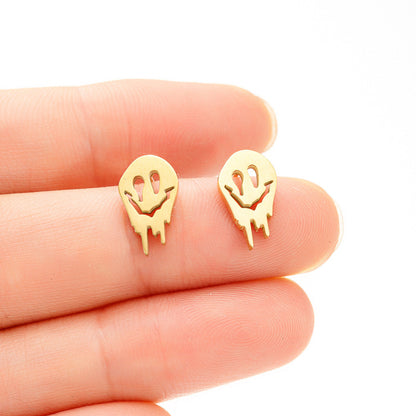 Stainless Steel Cartoon Small Animal Dinosaur Unicorn Earrings