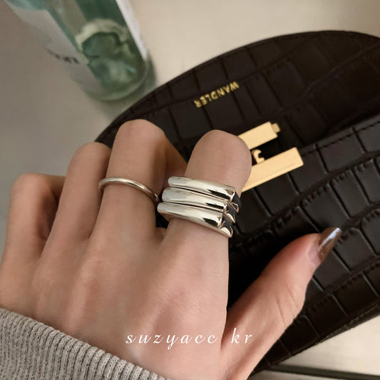 Sier Personalized Female Retro Fashion Elegance Hip Hop Rings