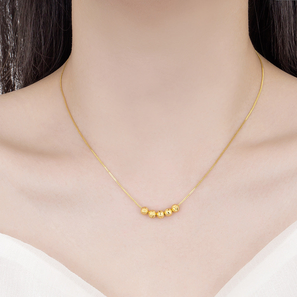 Five Blessings Lucky Beads Exquisite Fashion Temperament High-grade Necklaces