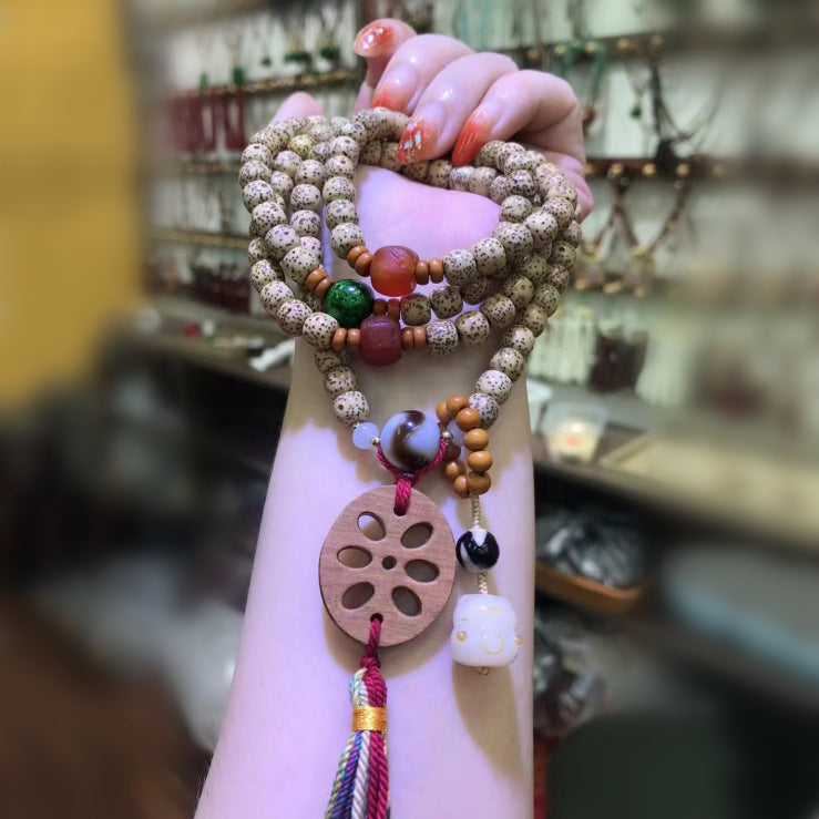 Gold Seed Bodhi Ethnic Style Cultural Artifact Bracelets