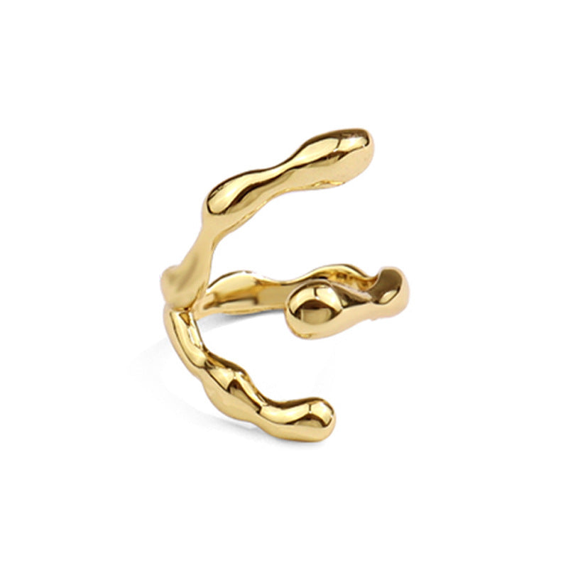 Style Fashion Design Geometric Texture Female Rings