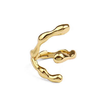 Style Fashion Design Geometric Texture Female Rings