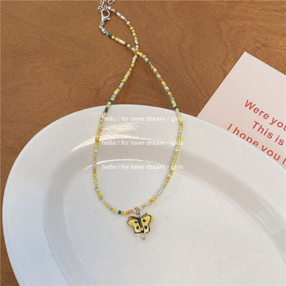 Candy Color Beads Stringed Sweet Cute Girly Necklaces