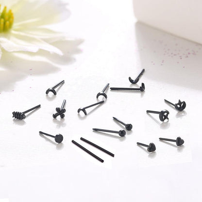 Women's Plastic Ear Bar Stick Transparent Pin Earrings