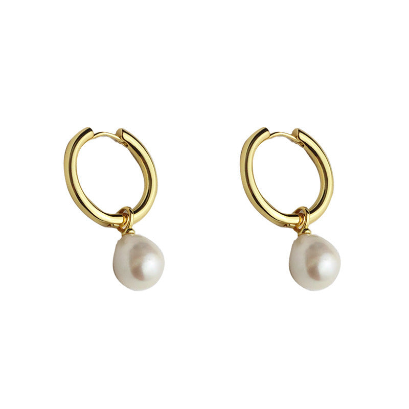 Women's Style Temperament Pearl Ear Clip High-grade Light Luxury Earrings