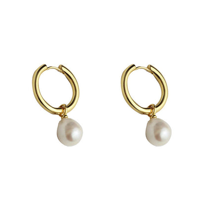 Women's Style Temperament Pearl Ear Clip High-grade Light Luxury Earrings