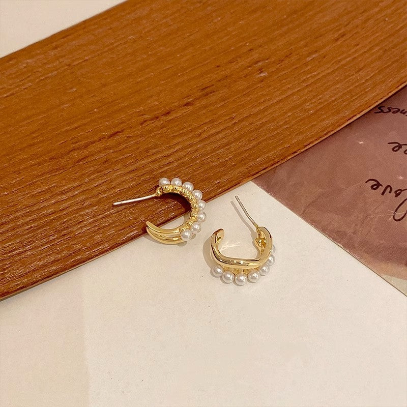 Women's Pearl For Niche Design High-grade Ear Rings