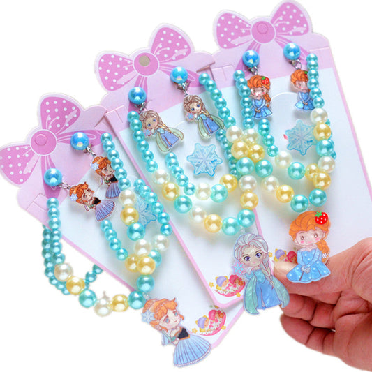 Children's Princess Western Style Suit Cute Accessories Necklaces