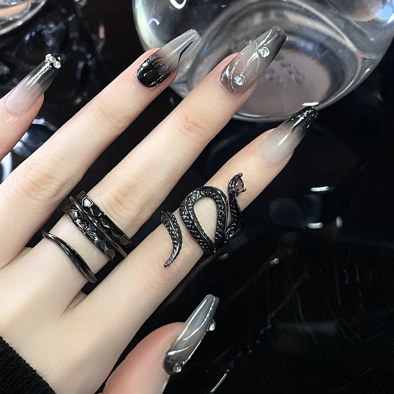 Women's Personalized Niche Design Dark Retro Fashion Rings