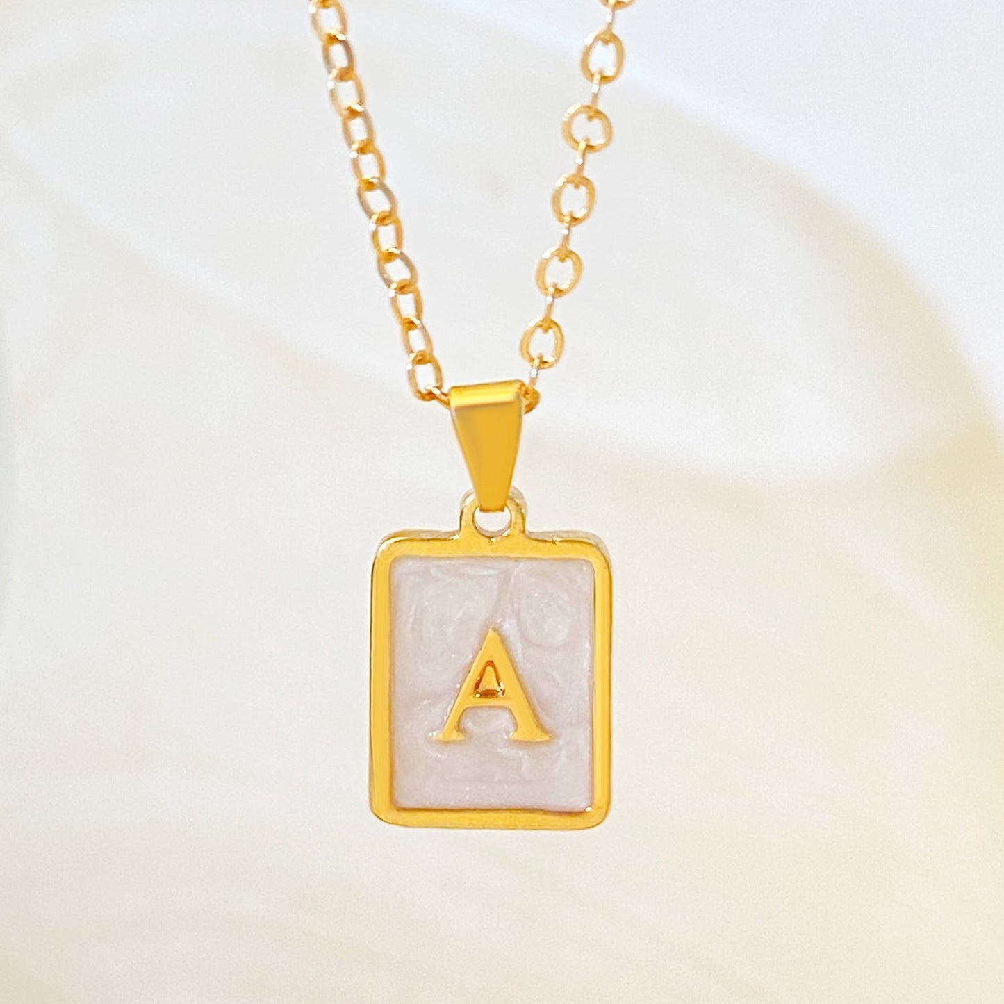 Drop Oil Letter Female Style Retro English Necklaces