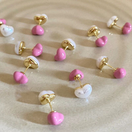 Heart Pearl Female Fashion Style Graceful Ear Rings