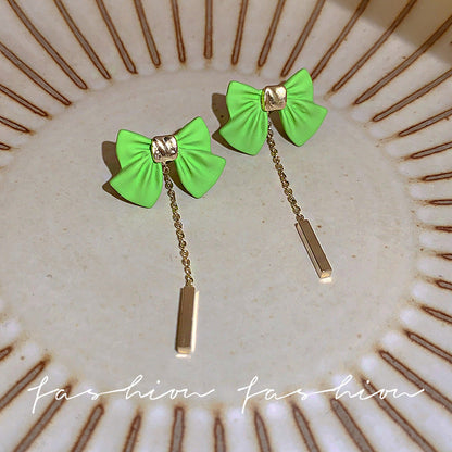 Tassel Green Mori Style Exquisite Fashion Earrings