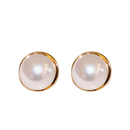 Pearl Geometric Fashion Minimalist Design Ear Earrings