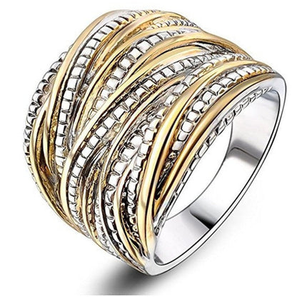 Women's & Men's & Ornament Fashion Luxurious Exaggerating Full Diamond Loop Rings