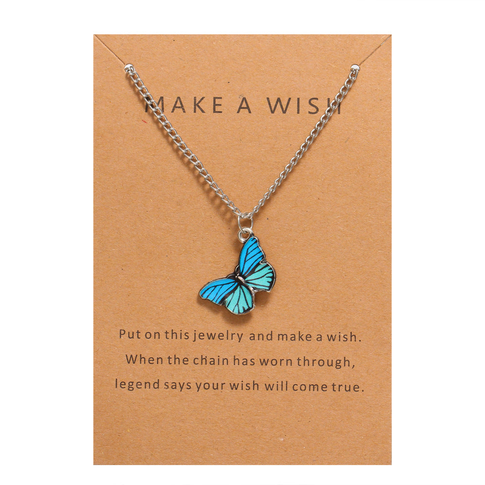 Bohemian Alloy Butterfly Pendant Suit Clavicle Necklaces