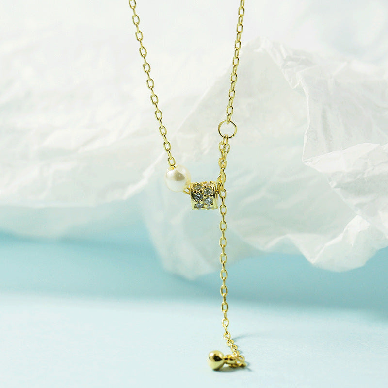 Small Waist Light Luxury Full Diamond Niche Clavicle Necklaces