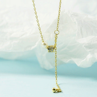 Small Waist Light Luxury Full Diamond Niche Clavicle Necklaces