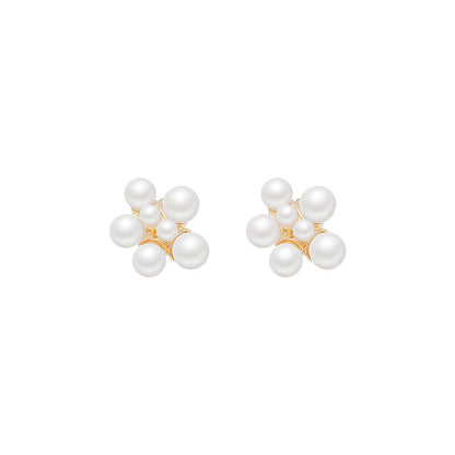 Temperamental Baroque Pearl Female Tide Light Earrings