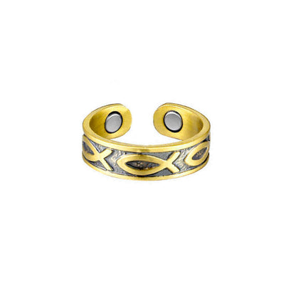 Personality Little Fish Magnet Energy Fashion Retro Rings