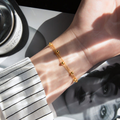 Light Luxury Minority Lengthened Rose Exquisite Titanium Steel Bracelets