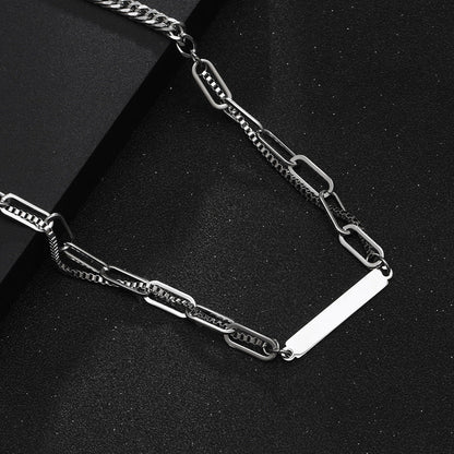 Women's & Men's Niche And Simple Street Fashion Clavicle Chain Cold Necklaces