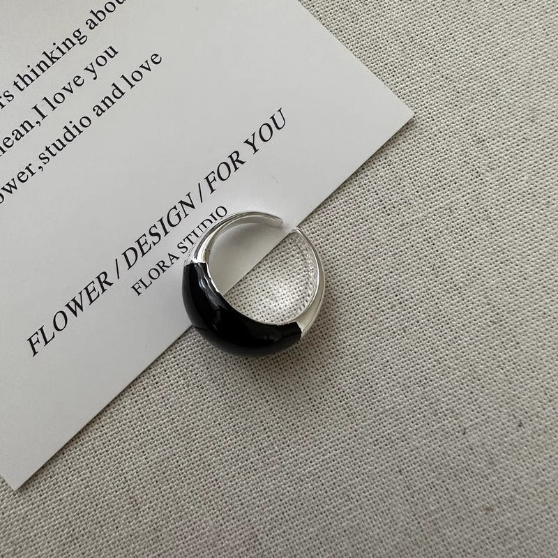 Fashion Drip Glazed Female Simple Personality Rings