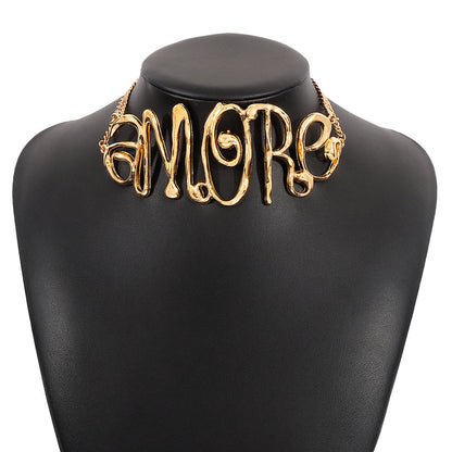 Punk Hip Hop Style Fashion Exaggerated Necklaces