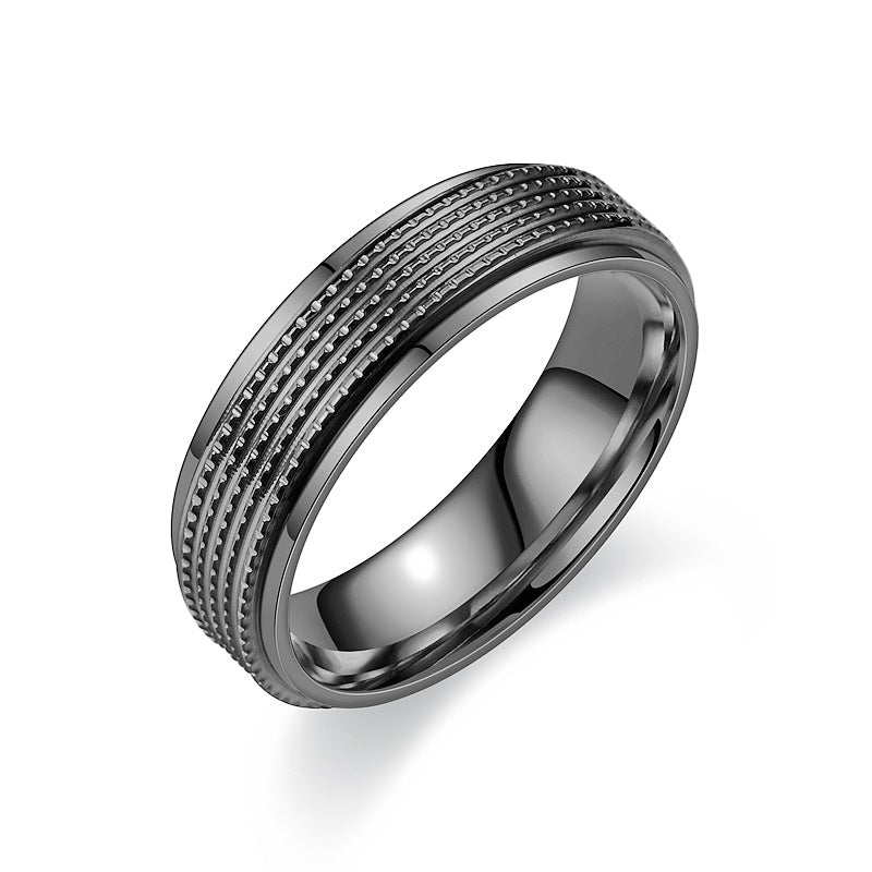 Titanium Steel Couple Simple Handsome Fashion Hand Accessories Rings