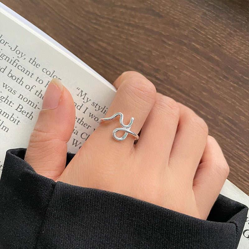 Personalized Cold Style Hand Jewelry Female Opening Rings