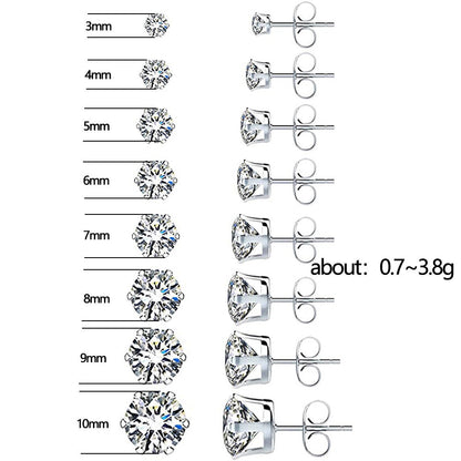 Shi Jewelry Trendy Simple Hexagonal Claw Rhinestone Rings