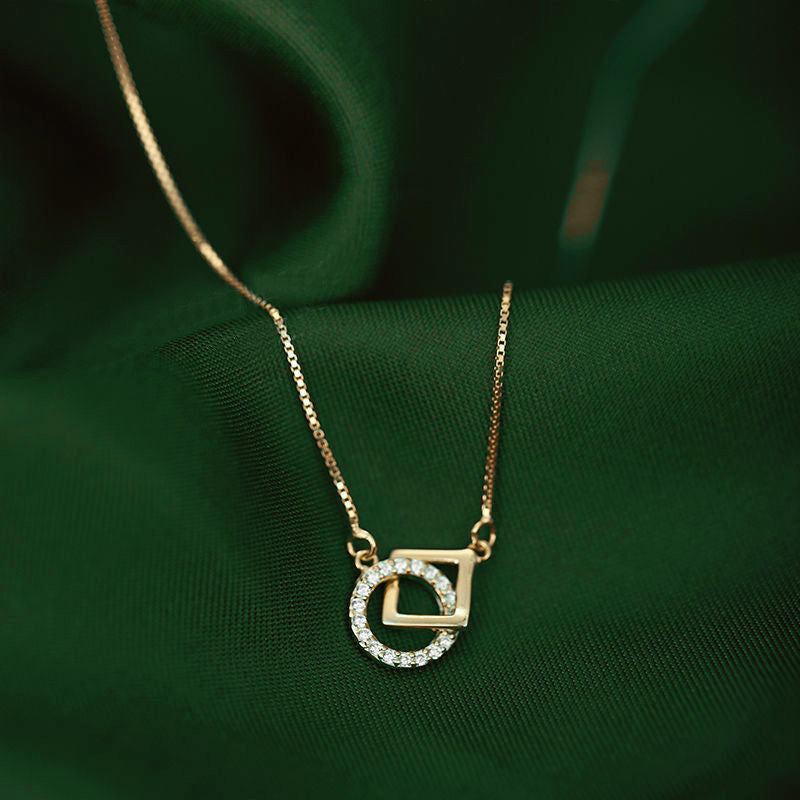 Buckle Geometric Female Cold Style Clavicle Necklaces