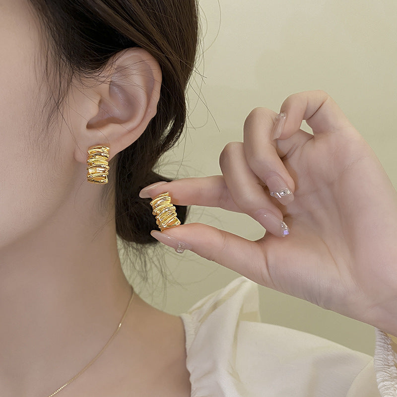 Trendy Design High-grade French Retro Affordable Earrings