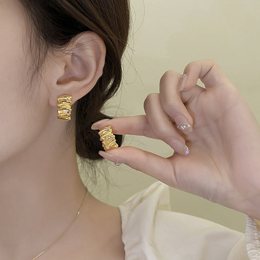 Trendy Design High-grade French Retro Affordable Earrings