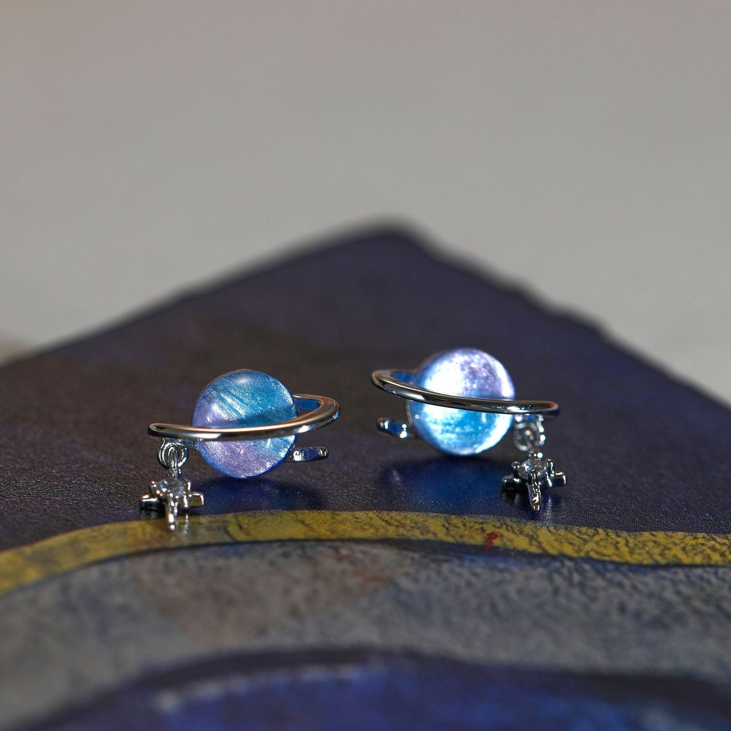 Women's Dream Starry Sky Planet Niche Design Earrings