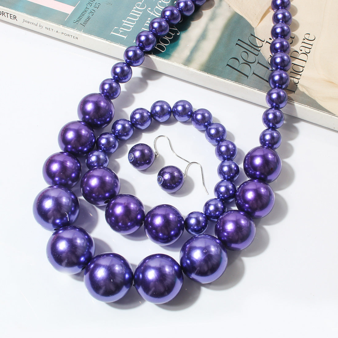 Fashion Pearl Simplicity And Exaggeration Imitation Necklaces