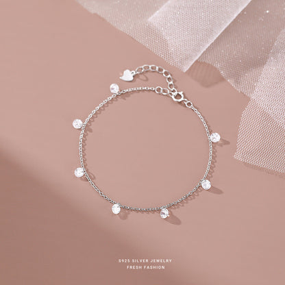 Women's Flash Zircon Light Luxury Fresh Simple Bracelets