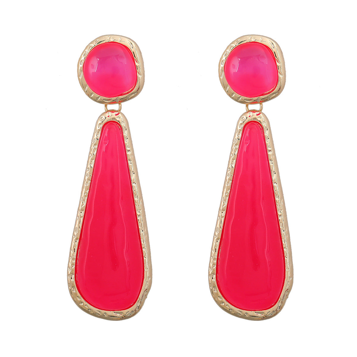 Women's Summer Alloy Drop-shaped Resin Geometric Party Earrings